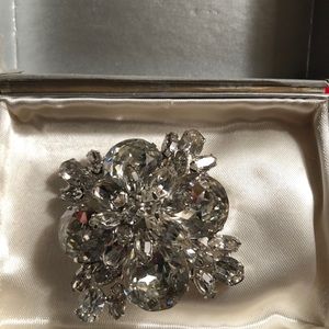 Rhinestone brooch